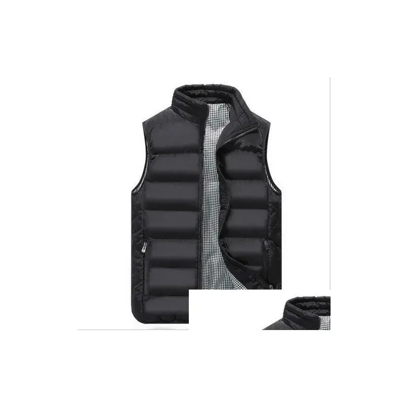 Men`S Vests Mens Fashion Men Vest Winter Body Warmer Sleeveless Waistcoat Shooting Fishing Jacket Tank Top Streetwear Drop Delivery Ap Dh4Ph