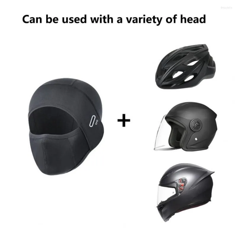 Cycling Caps Face Hood Plush Lock Thicken Wind Resistant Protection Warm Head Protector Brimless Splash-proof Motorcycle Hat