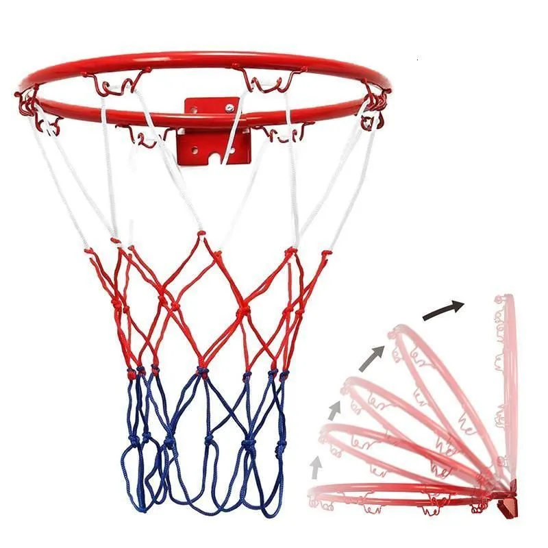Balls 32cm Hanging Basketball Wall Mounted Goal Hoop Rim Net Sport Indoor And Outdoor Basket 230811