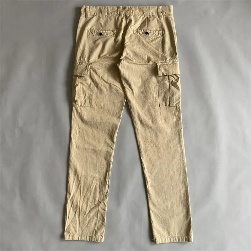 Newest Garment Dyed Cargo Pants One Lens Pocket Pant Outdoor Men Tactical Trousers