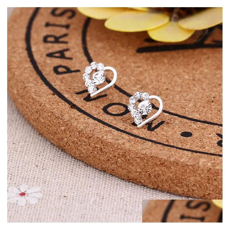 Stud Selling 45 Styles Korean Earrings Creative Super Shiny Diamond New Pearl Fashion Jewelry High Quality Drop Delivery Dhkoc