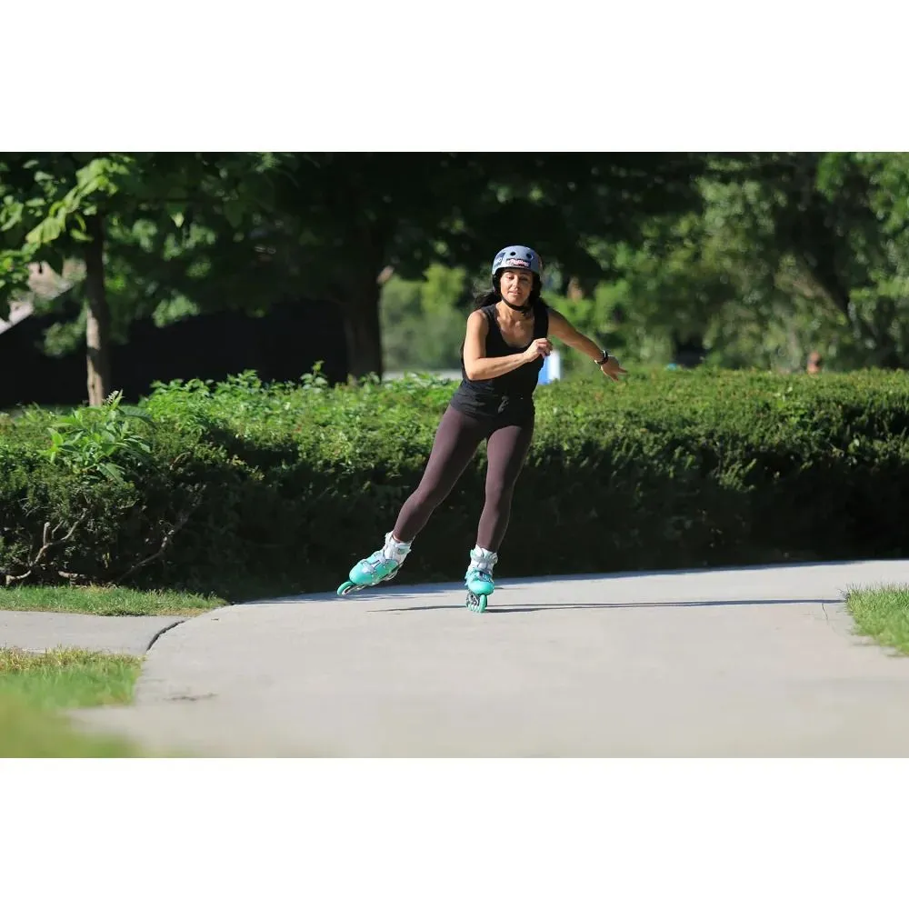 Inline Roller Skates Derby vtech 500 wanita Skate dengan ukuran yang dapat disesuaikan Mint 231012