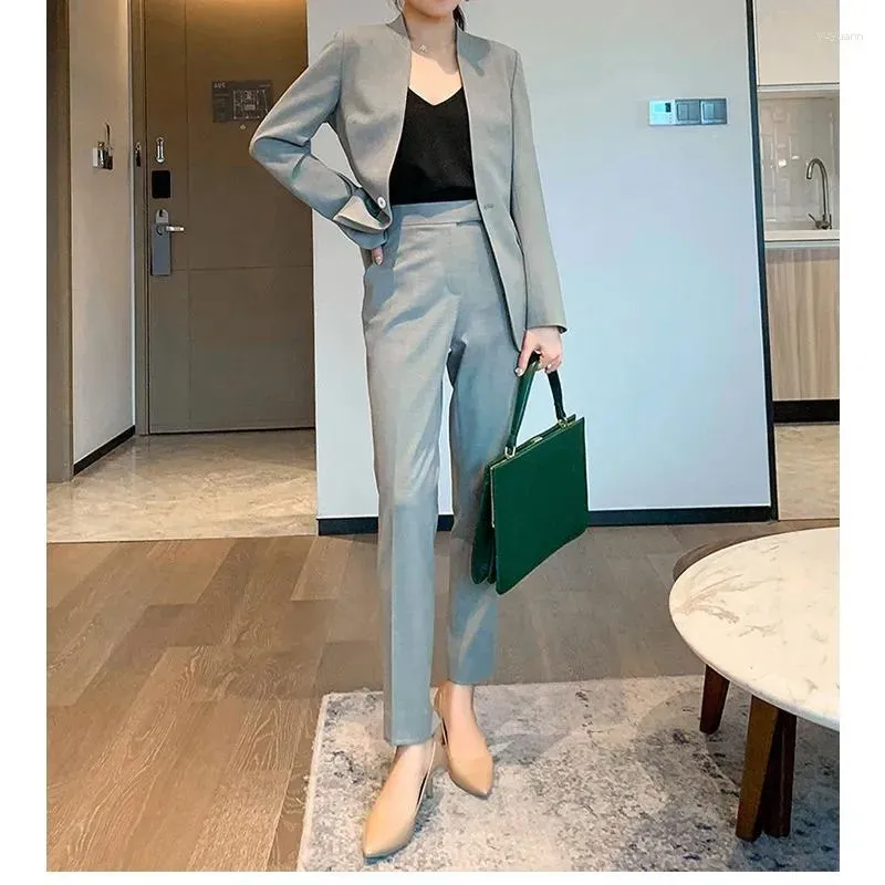 Work Dresses Small And Slim Fashionable Stylish With A High Sense Of Elegance. Suit Set Two Pieces Female Commuting Outerwear