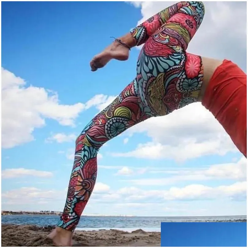 Women`S Leggings Workout Slim Butterfly Daisy Leaf Lemon Digital Print Women Sporting Pants Fashion Womens Fitness Drop Delivery Appa Dhlju