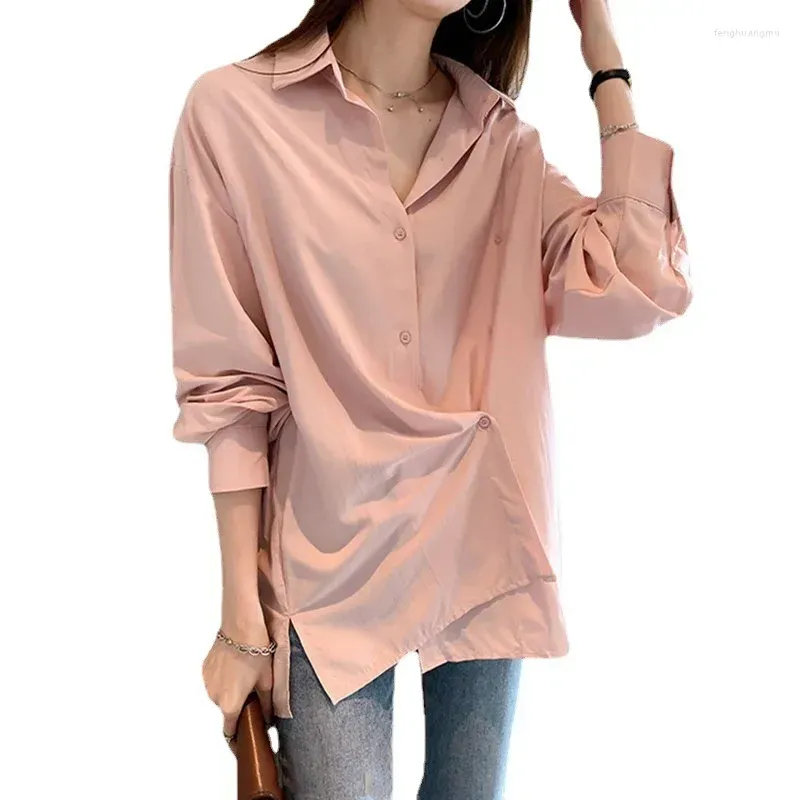 Women`s Blouses Little  Long Sleeved Shirt For Women Spring 2024 Hong Kong Style Foreign