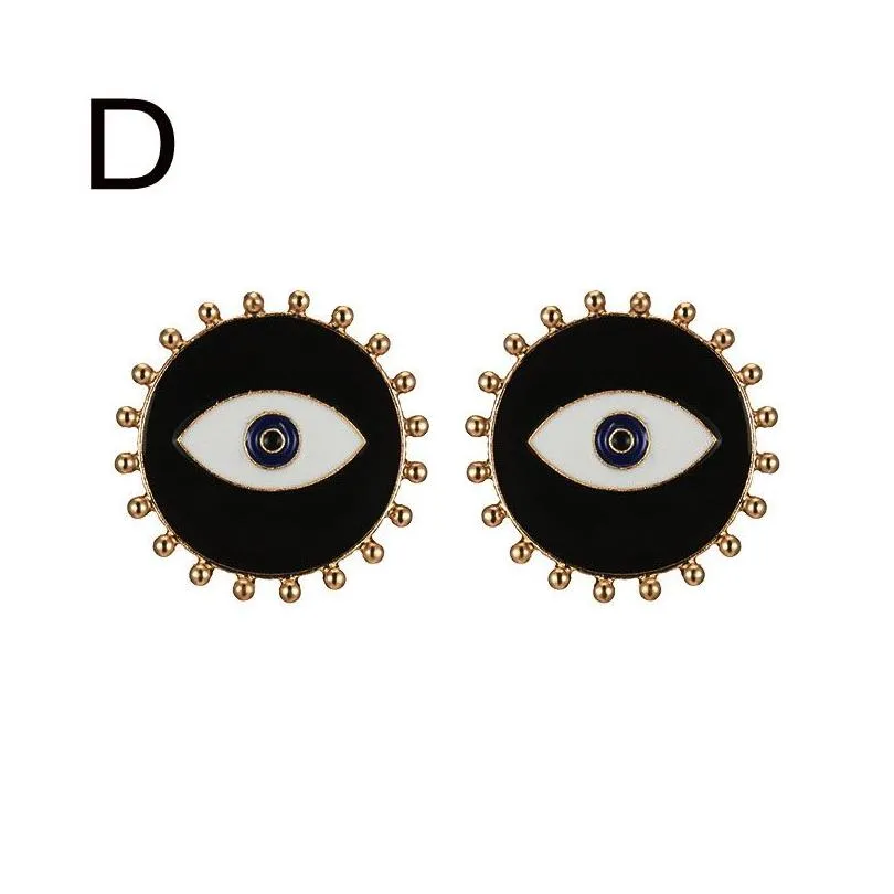 Stud Luxury Designer Earrings Jewelry Women 14K Gold Heart Lips Evil Eye Earring Jewellry Accessories For Girl Drop Delivery Dhwwf