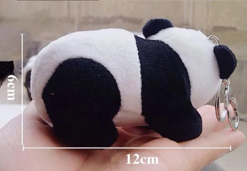 Toys Cartoon Plush Cute Panda Keychain India Uk Bulk Keyring Key Holder Car Key Chains Men Women Souvenir Birthday Gift Chaveiro