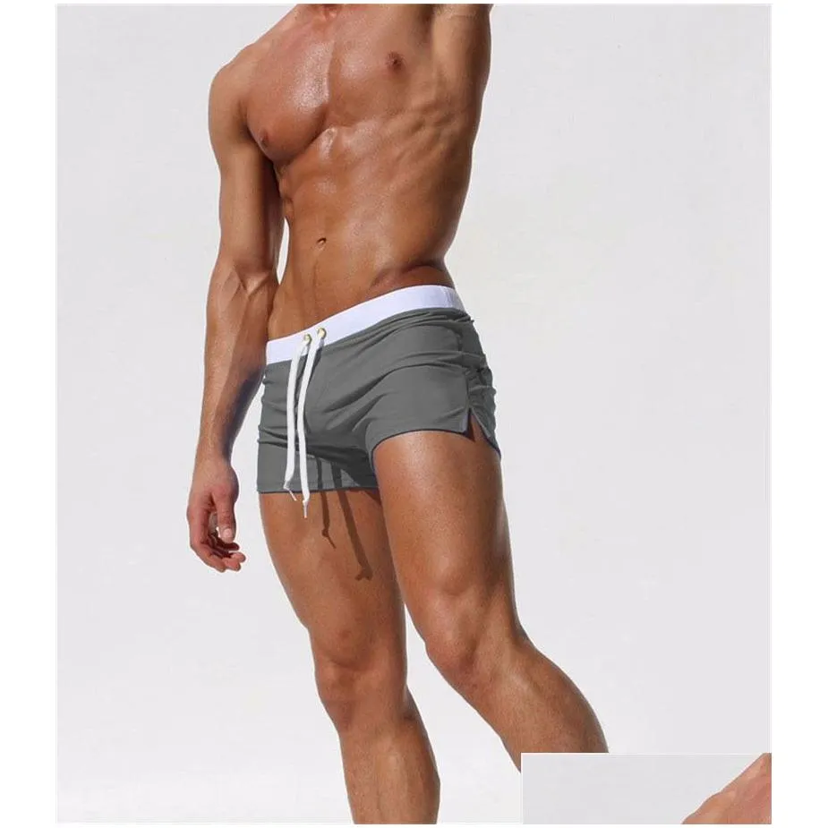 Men`S Pants Mens Swim Shorts Boxers After The Bag Design Beach Style Breathable Quick Dry Mti Colors New Summer Drop Delivery Apparel Dhoxj