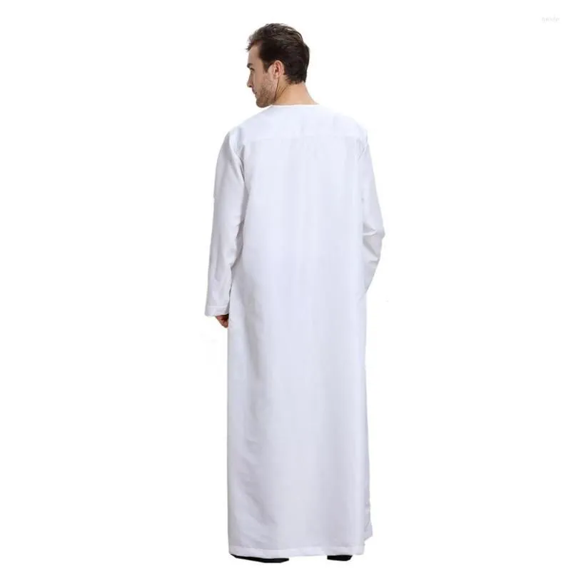 Ethnic Clothing Eid Musulman De Mode Homme Man Abaya Muslim Dress Abayas Robe Saudi Arabia Kleding Mannen Kaftan Oman Pakistan Islam