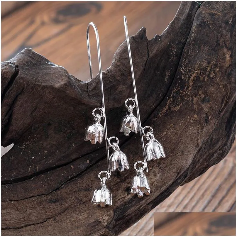 Dangle & Chandelier 2021 Womens Antique Drop Earrings Fashion 925 Sterling Sier Flower Earring Factory Price Jewelry Gift Ie210302 De Dhibo