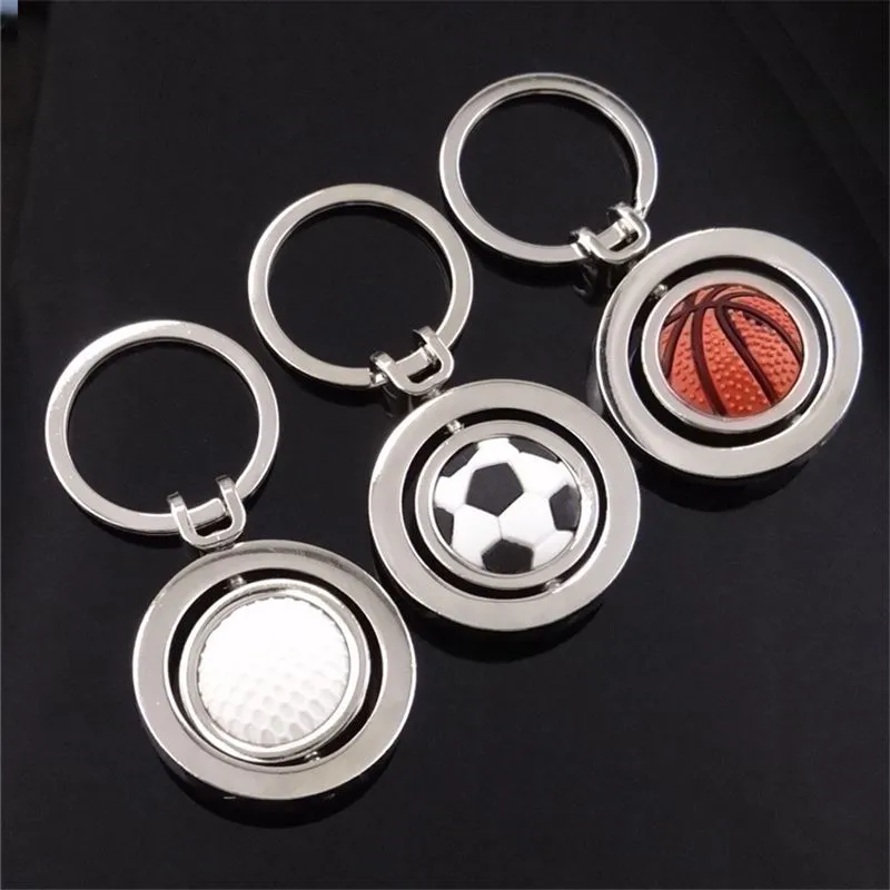 Keychain Souvenirs Ball Keyrings Badminton Football Basketball Key Ring Charm Holder Men Women Model Gifts Fashion Jewelry Chain for Car