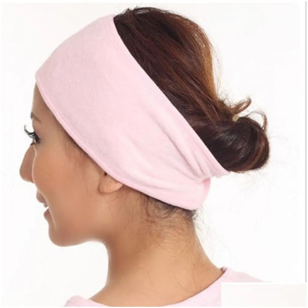Adjustable Women Lady Girl Beauty Elastic Wash Face Makeup SPA Stretch Hair Band Headband8225912