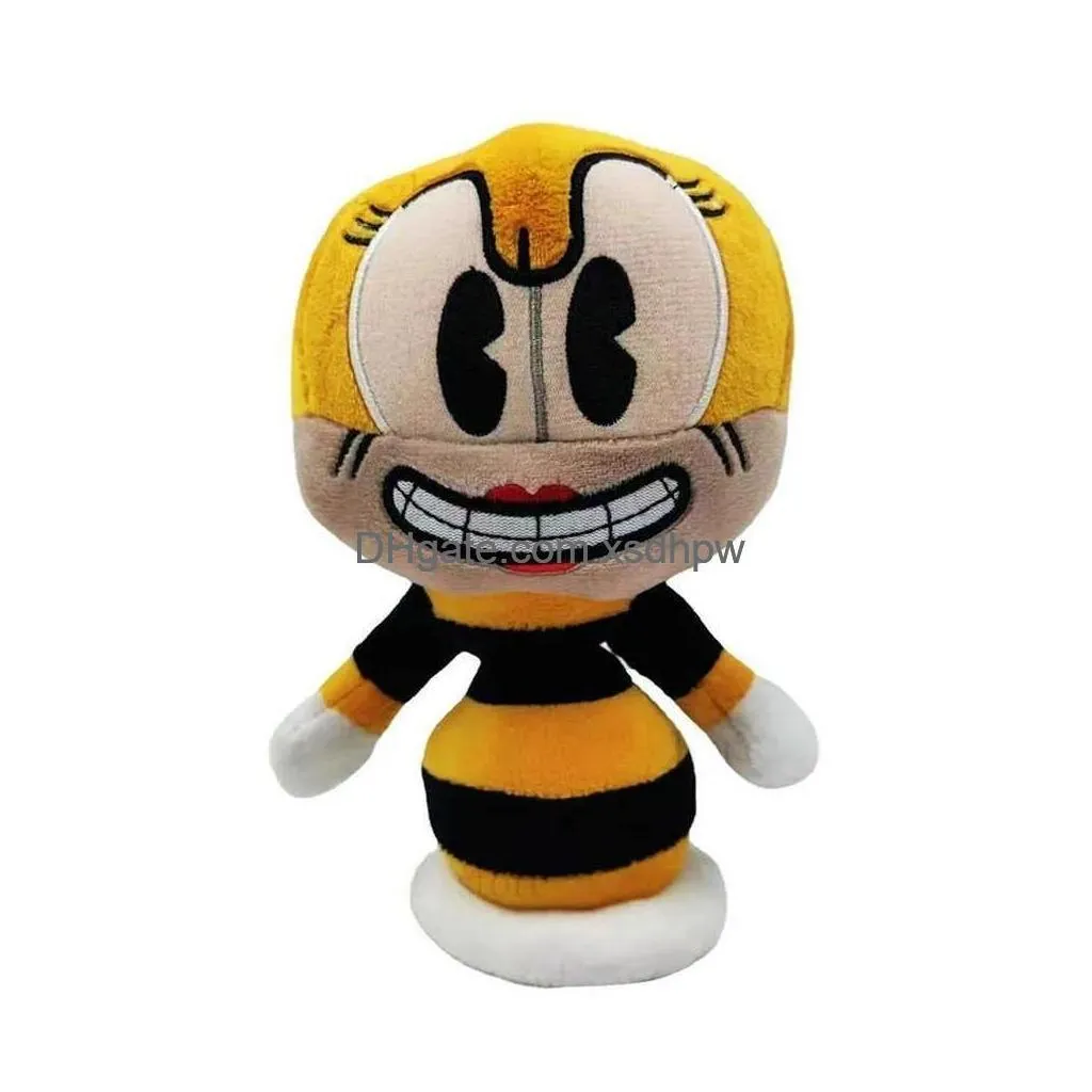 12 style adventure game cuphead plush toy mugman the devil legendary chalice plush dolls toys for ldren gifts 1pc t230815