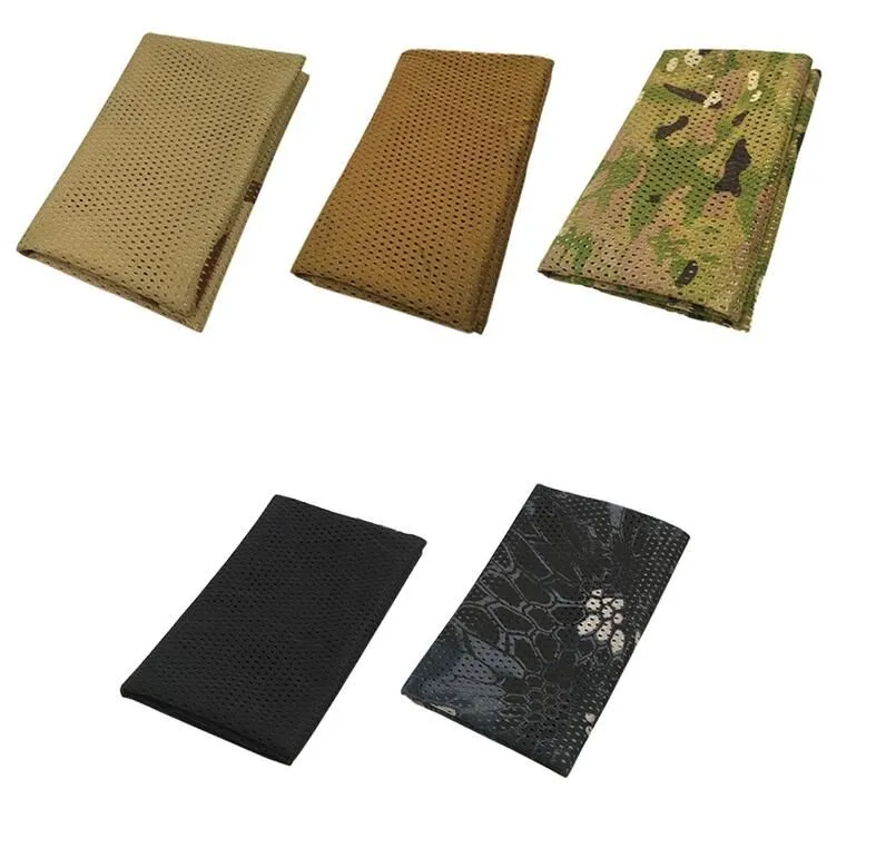 camouflage Tactical scarf summer breathable mesh Jungle Protective scarves outdoor hiking camping neck scarf bike cycling sport