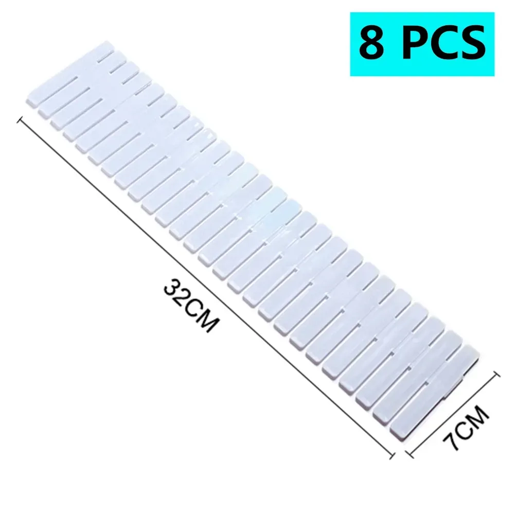 Drawers Adjustable Plastic Drawer Divider DIY Storage Shelves Household Free Combination Partition Board Spacesaving Division Tools