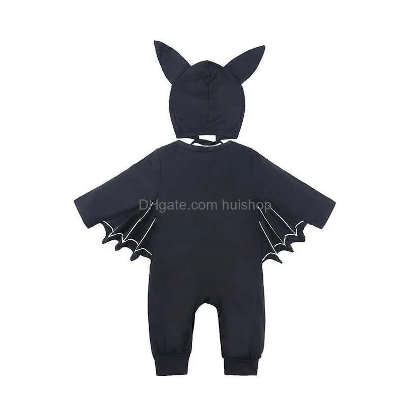 halloween costume for toddler boy girl romper ins kid funny hatbat wig jumpsuit outfit baby born sleepsuit overall cloth