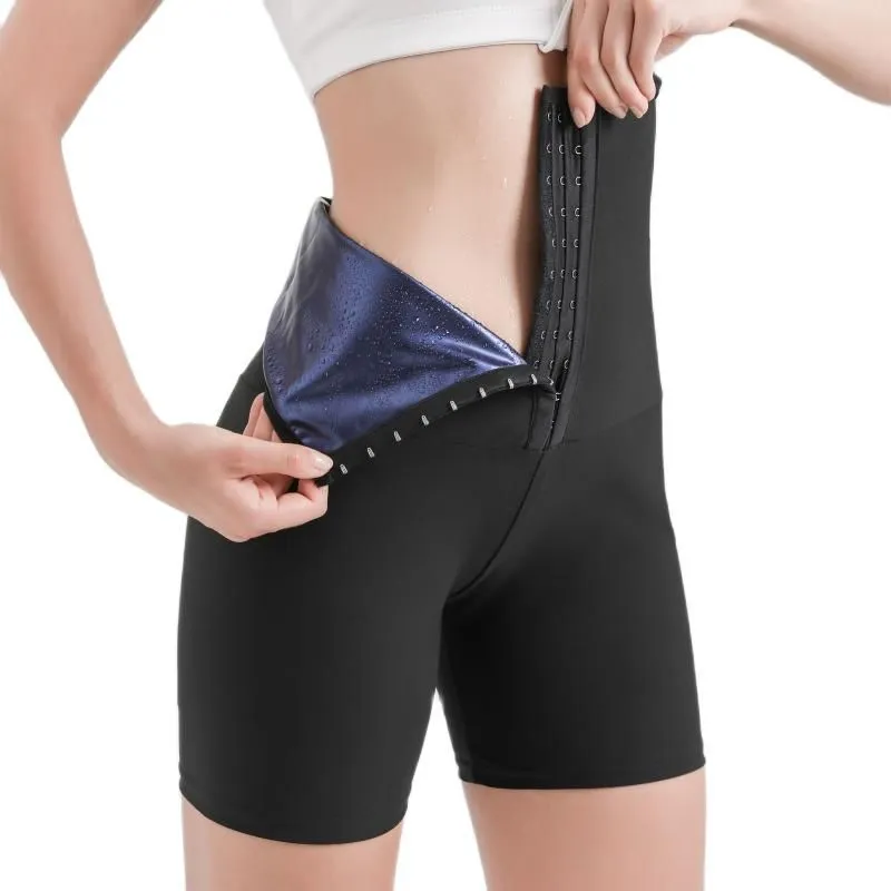 Women`s Shapers Body Shaper Pants Sauna Leggings Compression High Waist Tummy Control Workout Suits Thermo Sweat Capris