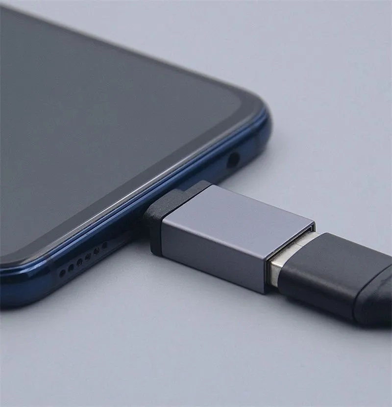 Metal USB 3.1 Type C OTG Adapter Male to USB 3.0 A Female Converter Adapter OTG Function for Macbook Google Chromebook