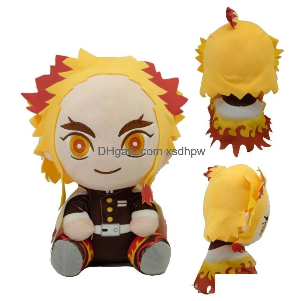 20cm cartoon anime demon slayer toys kazuma tanjiro nidouzi hand do plush toy kids favorite gift