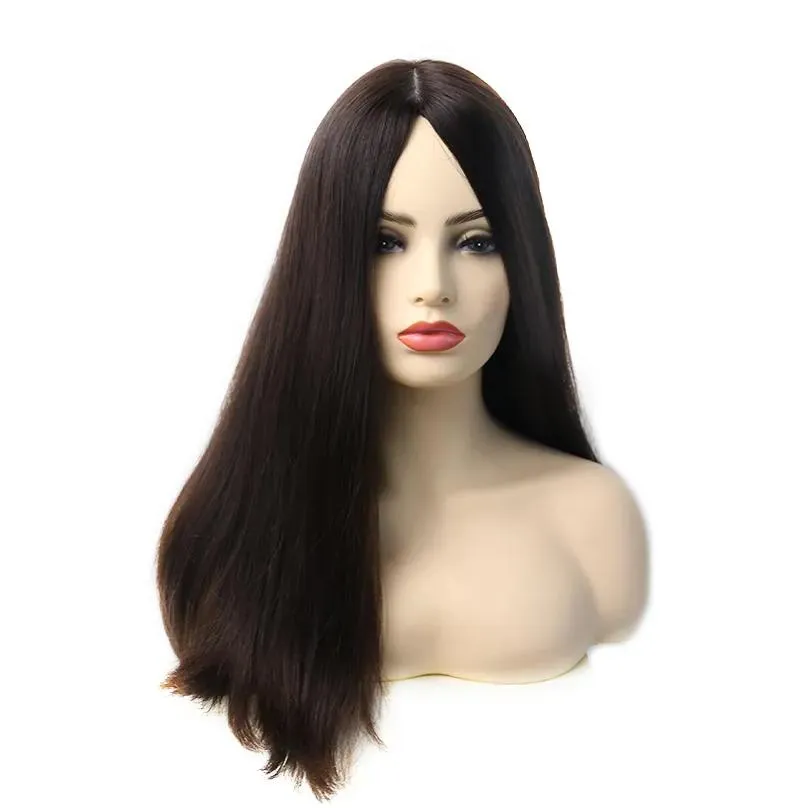 Silk Base Lace Front Human Hair Sheitel Double Drawn Jewish Wig Kosher European Virgin Lace Wig5706793