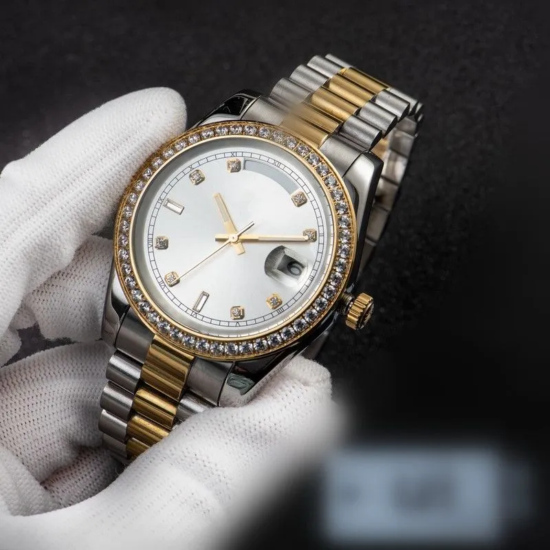 Automatic Mechanical Mens Watches 41MM Bezel Stainless Steel Women Diamond Watch Lady Watch Waterproof Luminous Wristwatches gifts