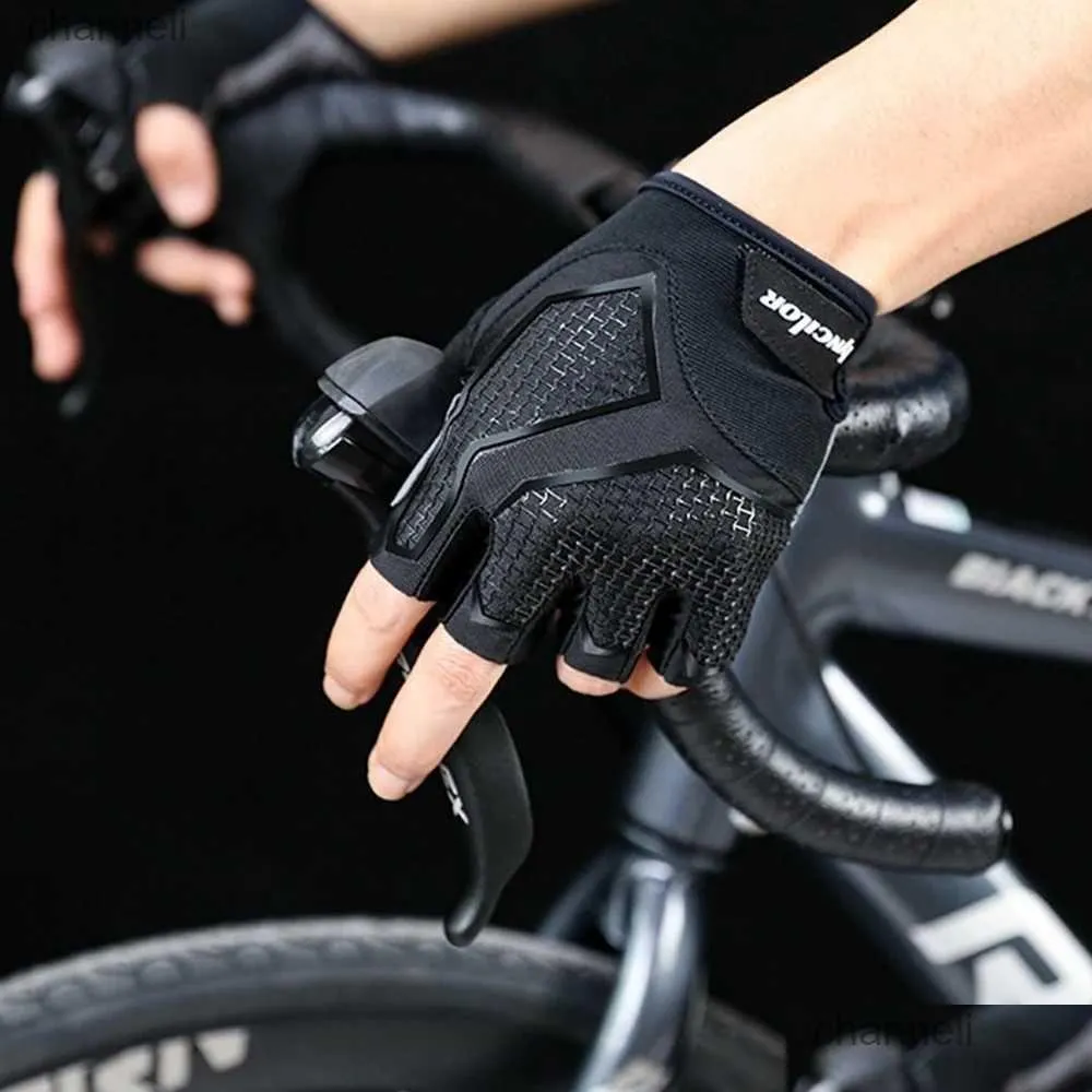 Tactical Gloves Cycling Half-finger Unisex Breathable Non-slip Fingerless Sport Bicycle Equipment YQ240328