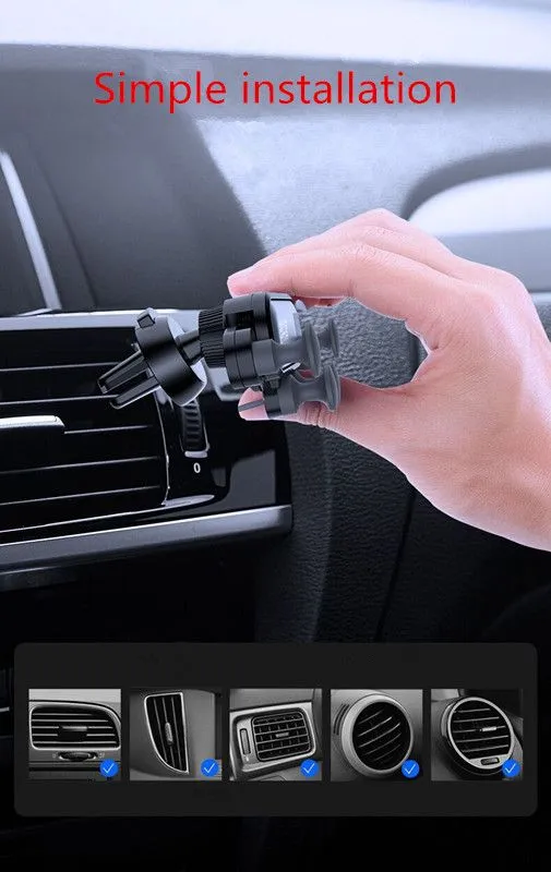 This is One Air Vent Mount Mobile Smart Phone Holder Car holder Gravity sensing bracket In retail package