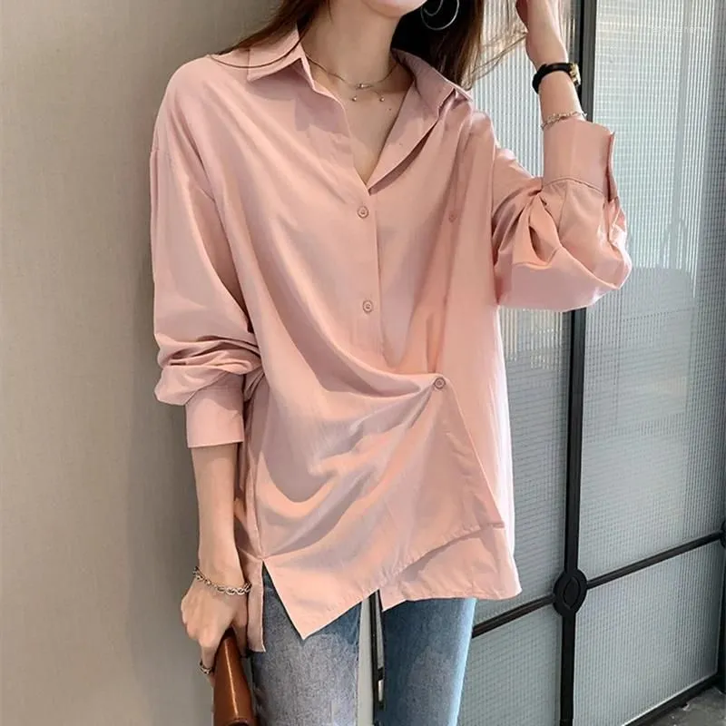 Women`s Blouses Little  Long Sleeved Shirt For Women Spring 2024 Hong Kong Style Foreign