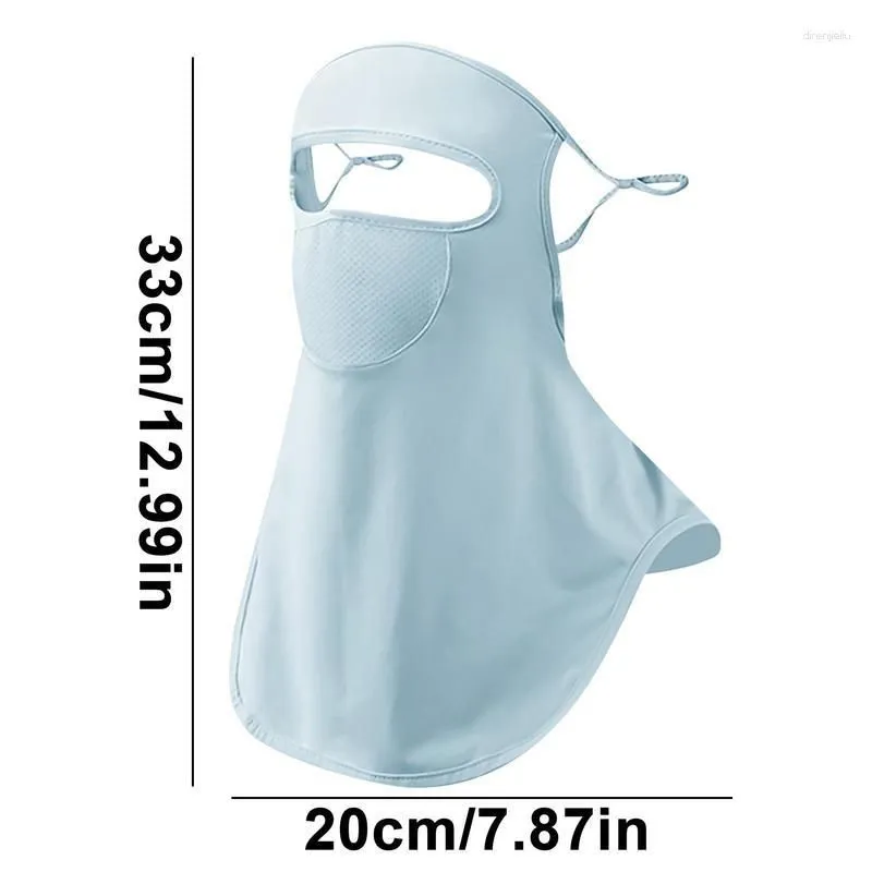 Cycling Caps Balaclavas Face Masque UPF 50 Ice Silk Sun Cooling Full Head Cover UV Protective Neck Gaiters Breathable