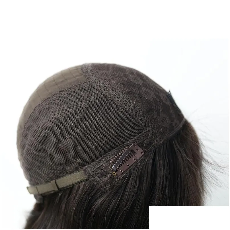 Silk Base Lace Front Human Hair Sheitel Double Drawn Jewish Wig Kosher European Virgin Lace Wig5706793
