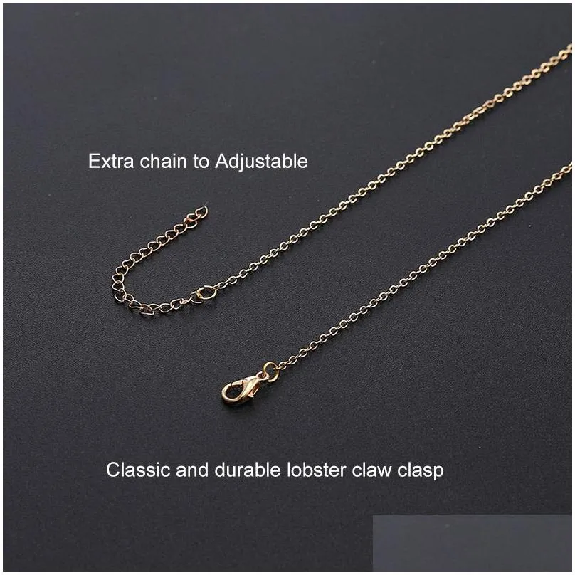 Pendant Necklaces Isang New Casual Double Circle Designer Necklace Sier Gold Chain Women Initial Eternity Interlocking Hoop Infinity D Dhvpc