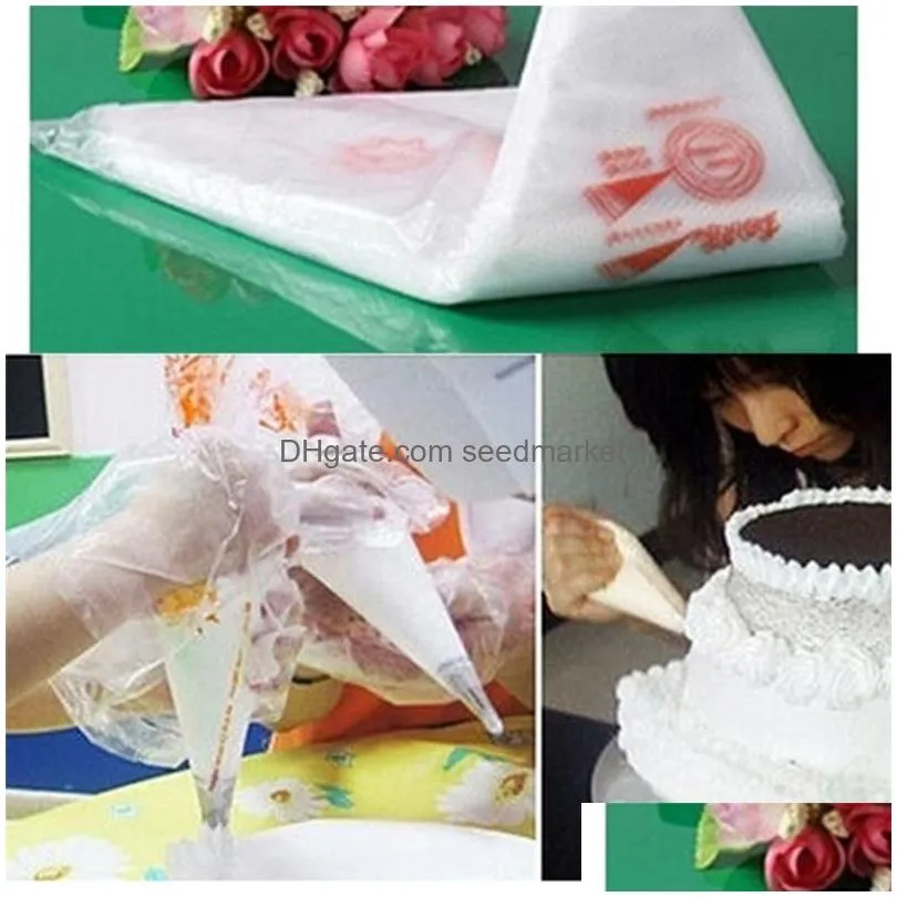 cake tools 100 pcs baking decorating bag for tool disposable piping icing nozzle fondant pastry tips