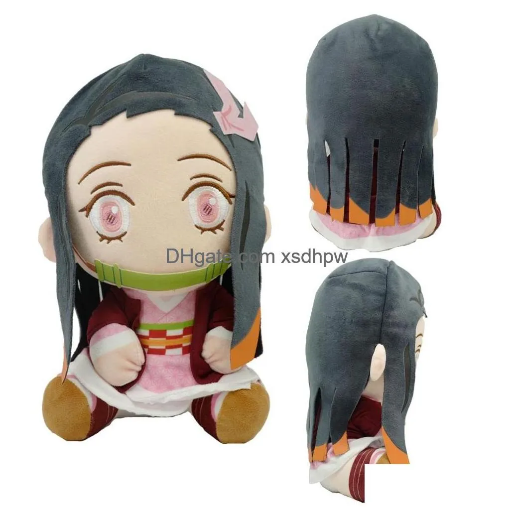 20cm cartoon anime demon slayer toys kazuma tanjiro nidouzi hand do plush toy kids favorite gift