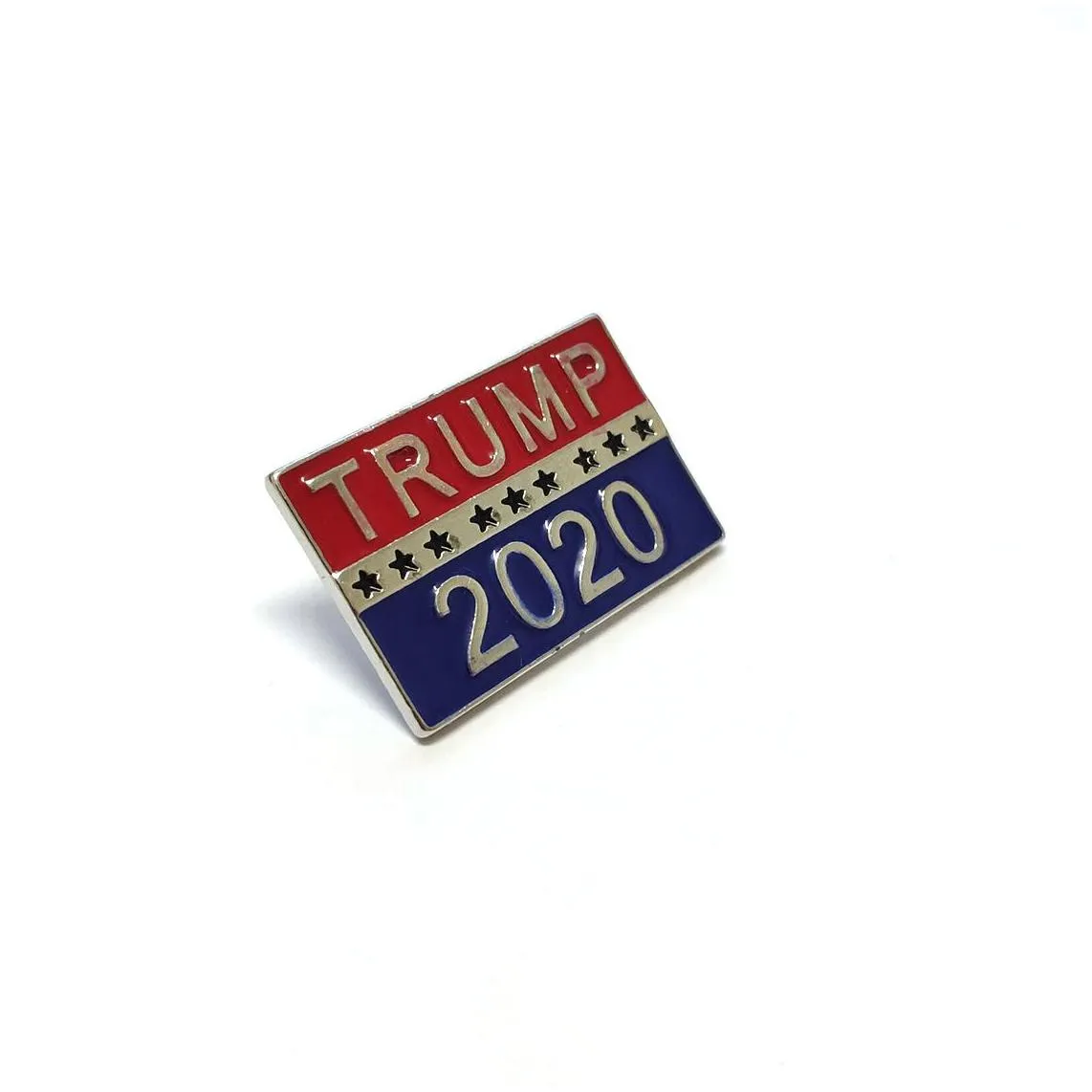 Pins, Brooches Creative Personality Turmp Enamel Lapel Pin Sier Color Brooch Usa Flag Keep America Great Drop Delivery Jewelry Dhjrr