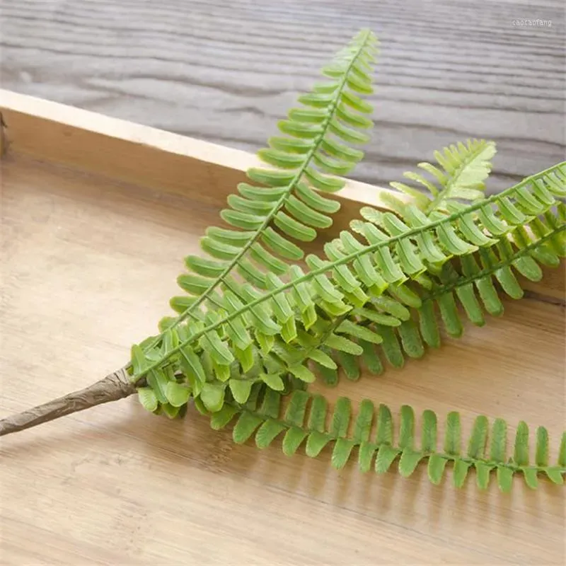 Decorative Flowers High Quality Artificial Plant Fern Simulation Leaf Creative Plastic Green Home Bedroom Wedding Year Decoration