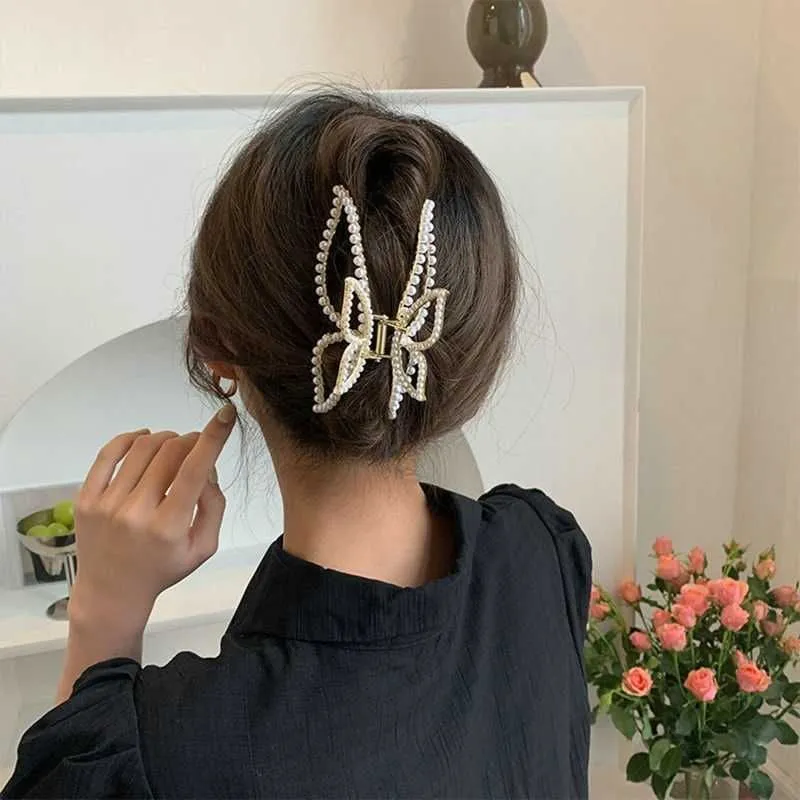 Dangle Chandelier 2023 Metal Hair Claw Clip Irregular Hairpins Punk Style Silver Hair Claws Barrettes Women Vintage Jaw Clips Hair Accessories