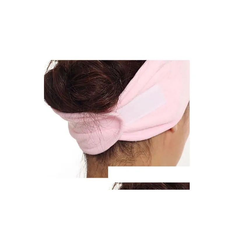 Adjustable Women Lady Girl Beauty Elastic Wash Face Makeup SPA Stretch Hair Band Headband8225912