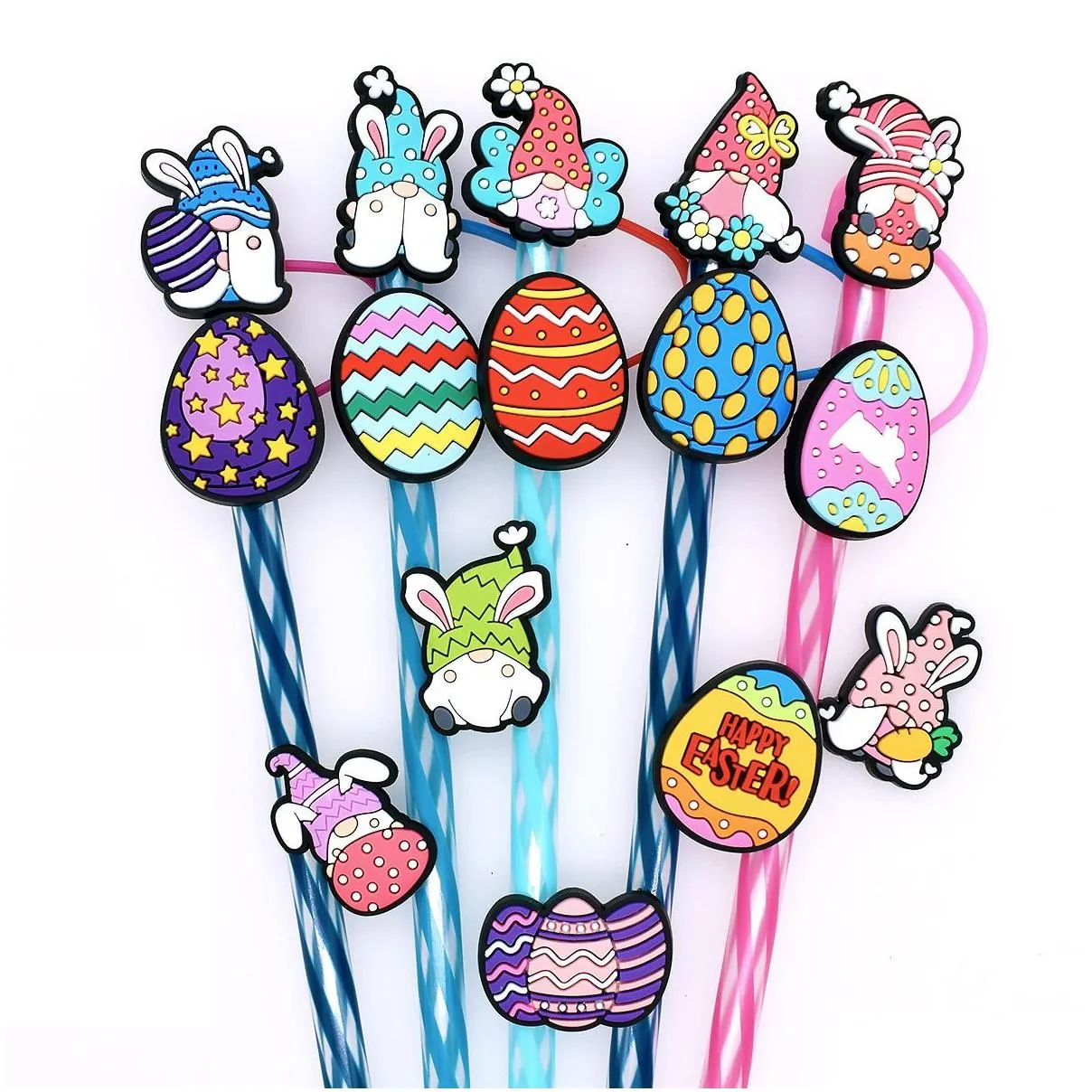 easter straw cap dust resistant straw plug party decoration 10mm straw cap wholesale