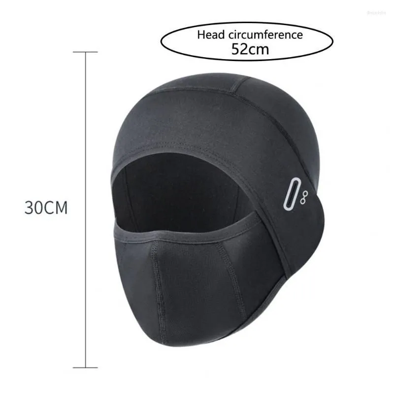 Cycling Caps Face Hood Plush Lock Thicken Wind Resistant Protection Warm Head Protector Brimless Splash-proof Motorcycle Hat