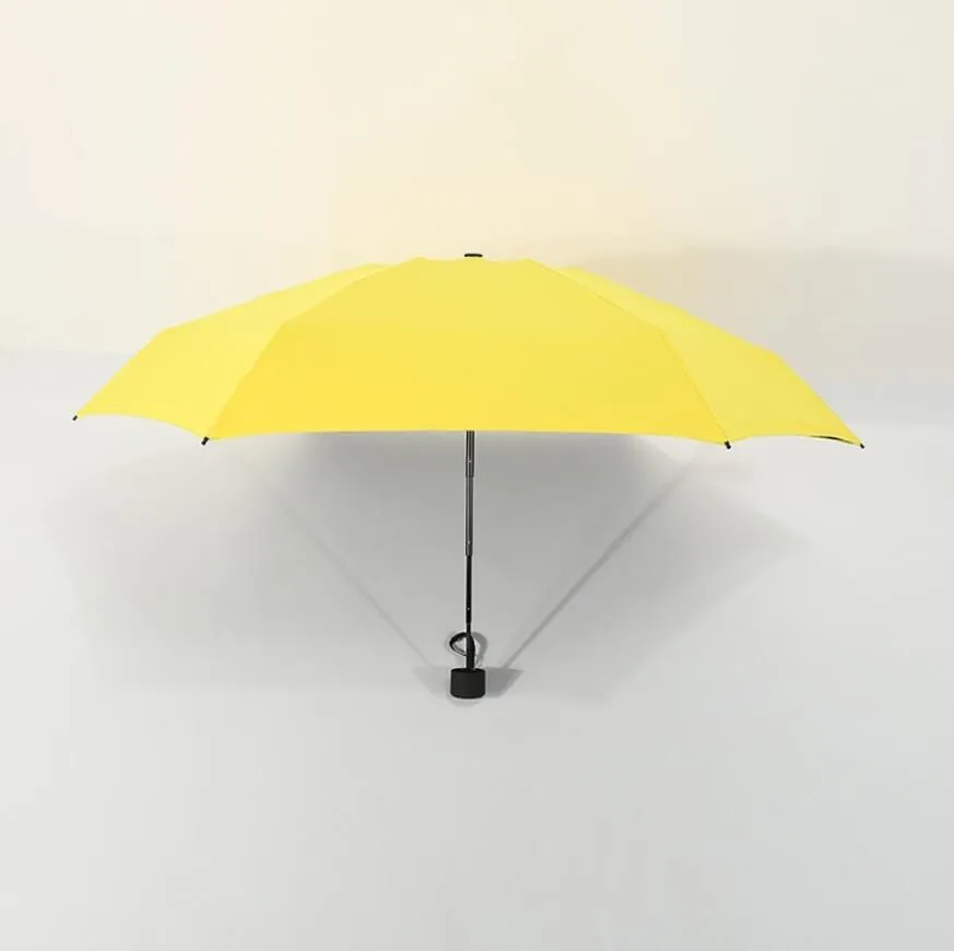 Foldable Mini Umbrella Candy Color Traveling Rain Gear Rainy Day Pocket Umbrella Folding Sun Umbrellas Travel