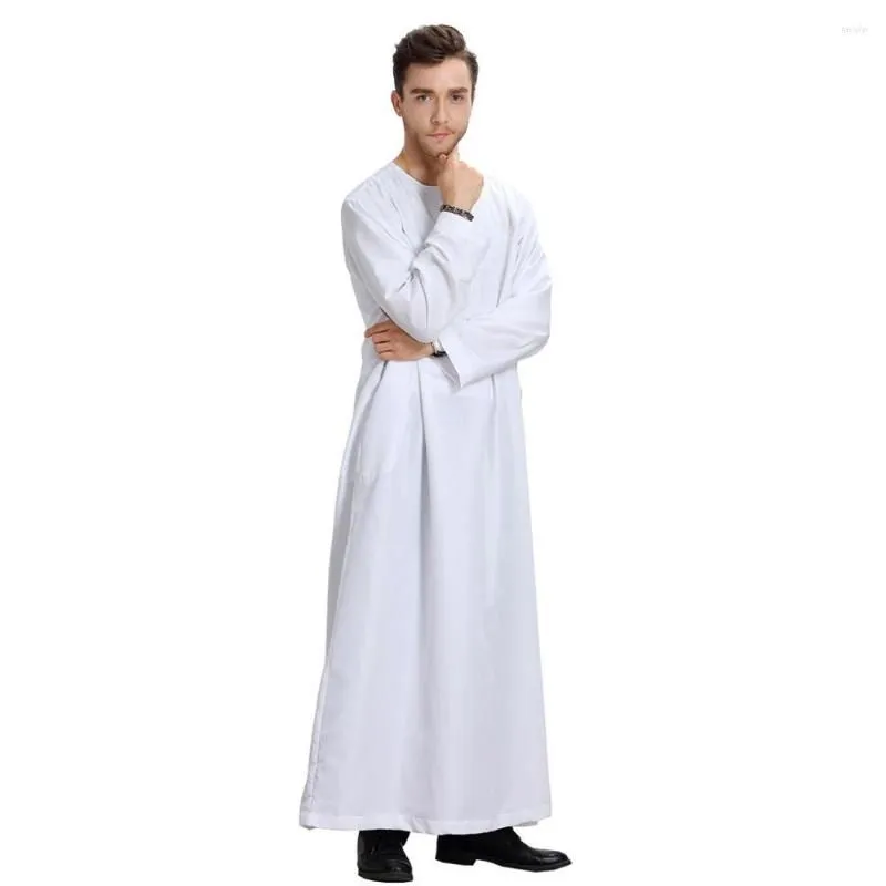 Ethnic Clothing Eid Musulman De Mode Homme Man Abaya Muslim Dress Abayas Robe Saudi Arabia Kleding Mannen Kaftan Oman Pakistan Islam