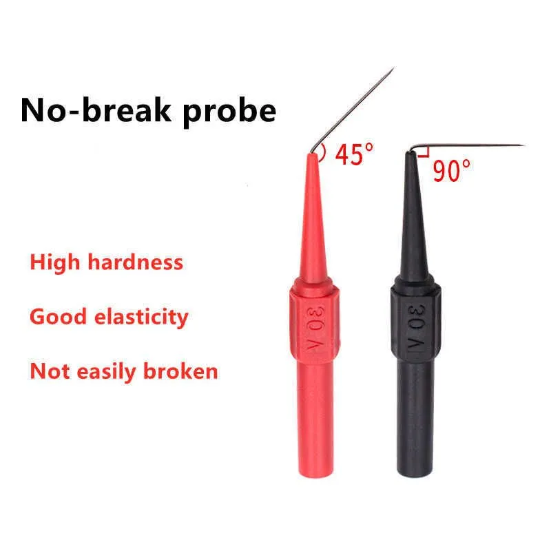 Upgrade New 30V Diagnostic Tools Multimeter Test Lead Extention Back Piercing Needle Tip Probes Autotools Automotive Auto Kit Hine