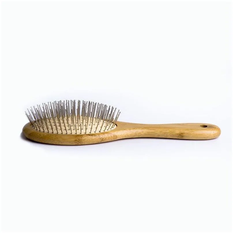 Hair Brushes Wooden Steel Needle Brush Pin brush Scalp Massage Improve Health Wood Paddle Detangling Comb 2211045985446