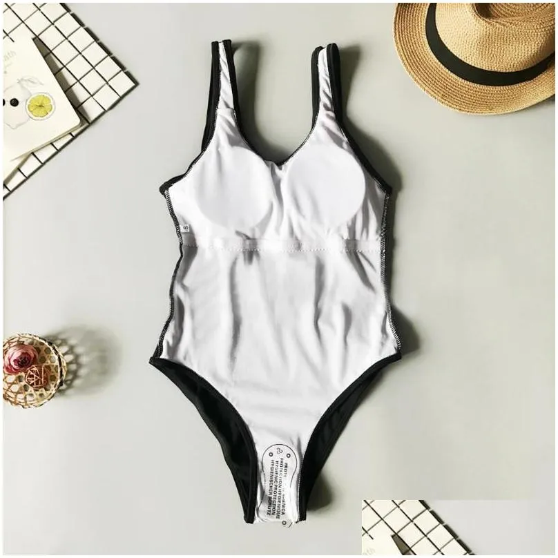 Women`S Swimwear Womens Swimming Suit Y Bikini Swimsuit Pad Costume Backless One Piece Monokini Swimwear10 Drop Delivery Apparel Clot Dhudu