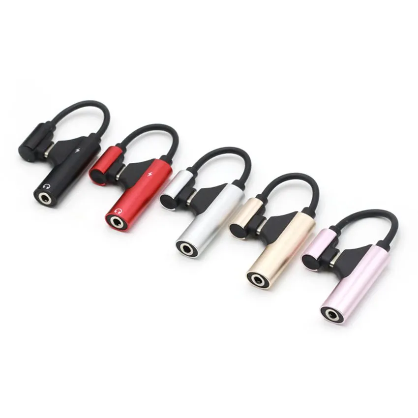 Type-C +3.5mm Jack Audio Expansion Adapter Music Charging Converter Cable For Samsung S9  P20 Xiaomi Earphone Divider Splitter