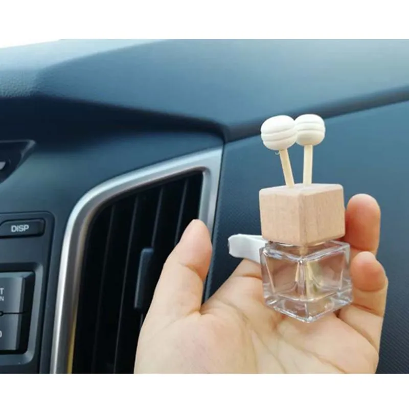 Empty Essential Oil Diffuser Bottle Car Air Freshener Vent Clip Auto Perfume Diffuser Bottles Aromatherapy Fragrance Ornament Decor