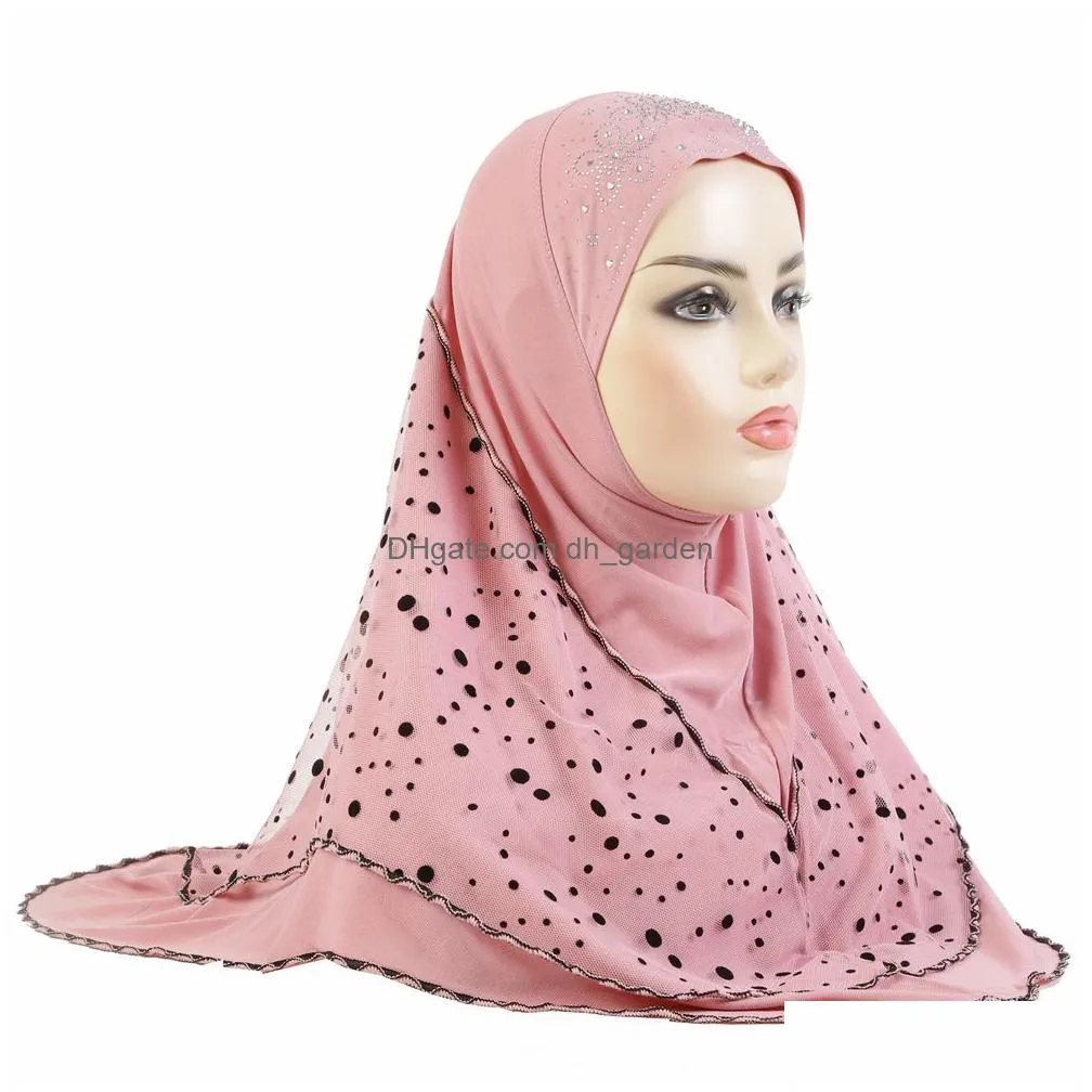 Beanie/Skull Caps Muslim Women Mesh Hijab Instant Scarf One Piece Amira Islamic Headscarf Shawl Wrap Turban Prayer Hijabs Ni Dhgarden Dhaqg