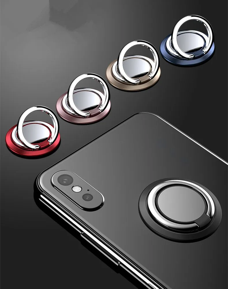 niversal Magnetic Phone Holder 360 Degree Rotate Finger Ring Stand For iphone Xs Xr  Smartphone Support Bracket Mirror