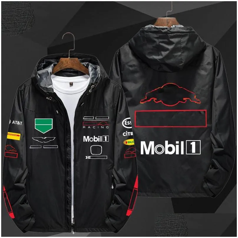 Men`S Hoodies & Sweatshirts New F1 Racing Jacket Autumn And Winter Hooded Windbreaker Drop Delivery Apparel Clothing Otior