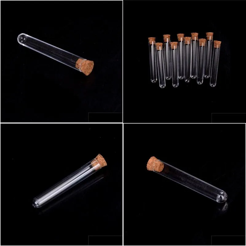 Packing Bottles Wholesale 100Pcs 6 Inches 20Ml Glass Test Tube With Cork 16X150Mm Drop Delivery Office School Business Industrial Ship Dhrw0